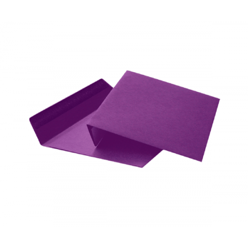 Фиолетовый конверт С6 (114x162), декстрин, цветная бумага 80 гр