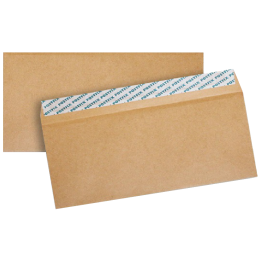 Крафт конверт С6 114*162, коричневая бумага 80 гр, лента